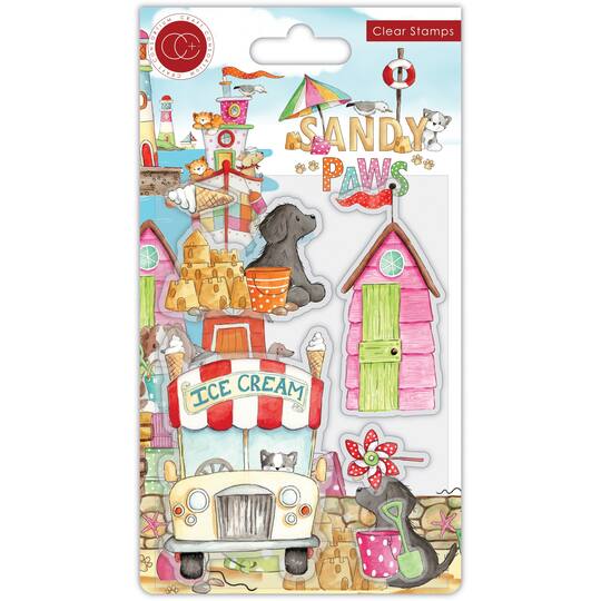 Craft Consortium Sandy Paws Ice Cream A5 Clear Stamps | Michaels®